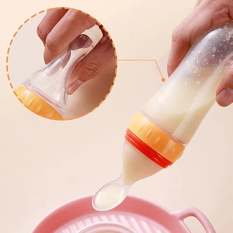 Silicone Baby Feeding Spoon Feeder