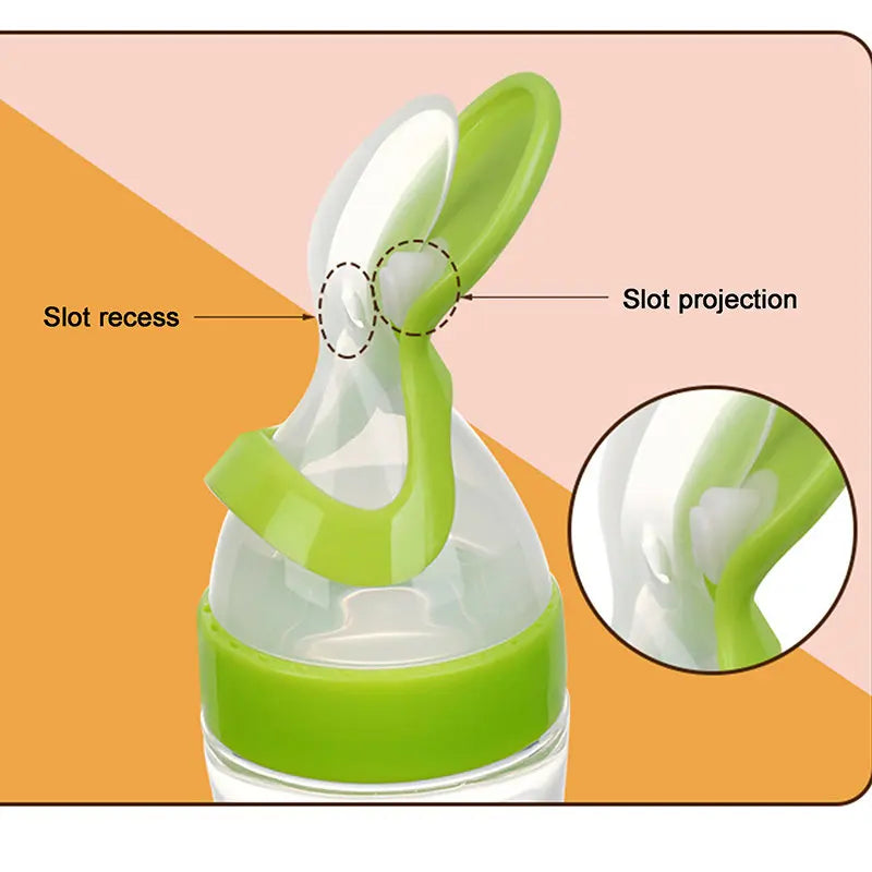 Silicone Baby Feeding Spoon Feeder