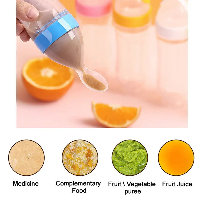 Silicone Baby Feeding Spoon Feeder