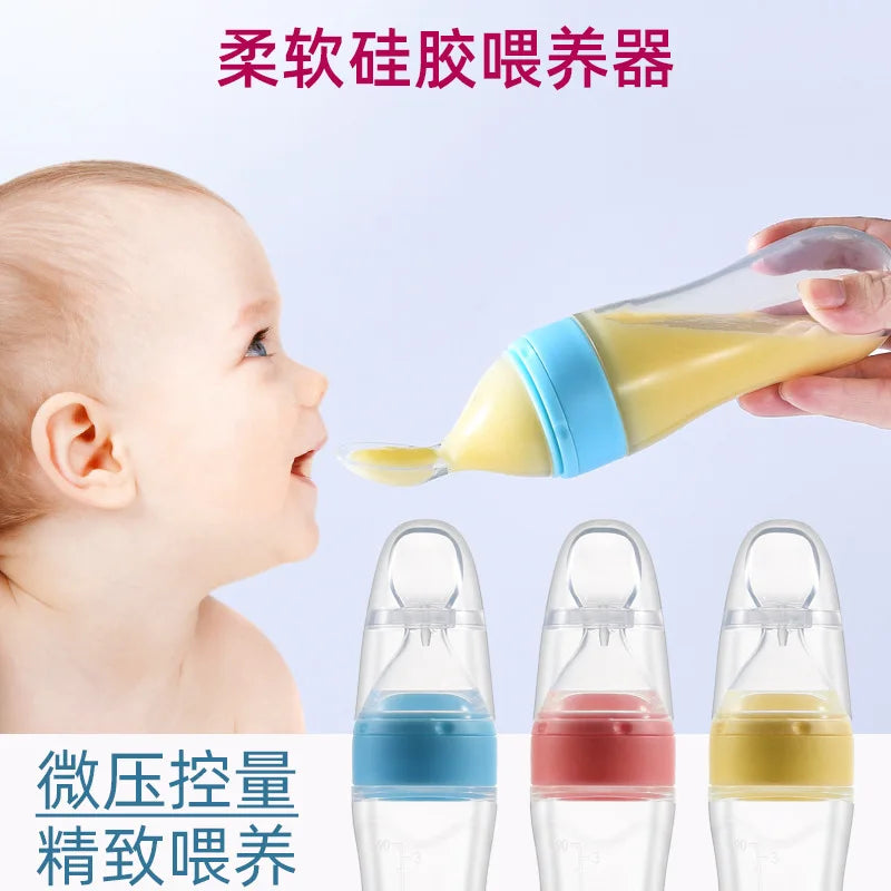 Silicone Baby Feeding Spoon Feeder